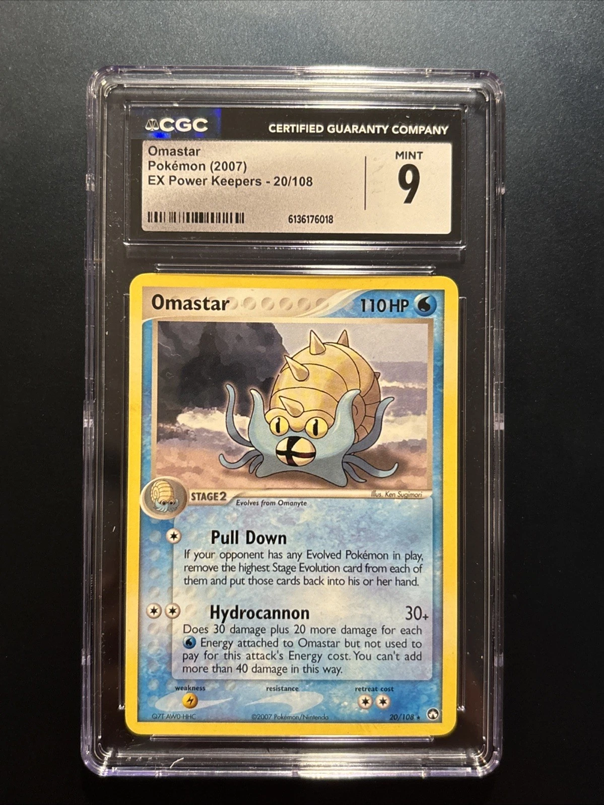 CGC 9 Omastar 20/108 EX Power Keepers