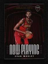 2021-22 Panini NBA Hoops Now Playing Holo Evan Mobley #3 02v3