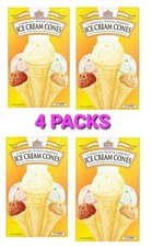 Carousel 21 ICE CREAM Wafer CONES  *** 4 PACKS *** Dessert NEW FREE P&P