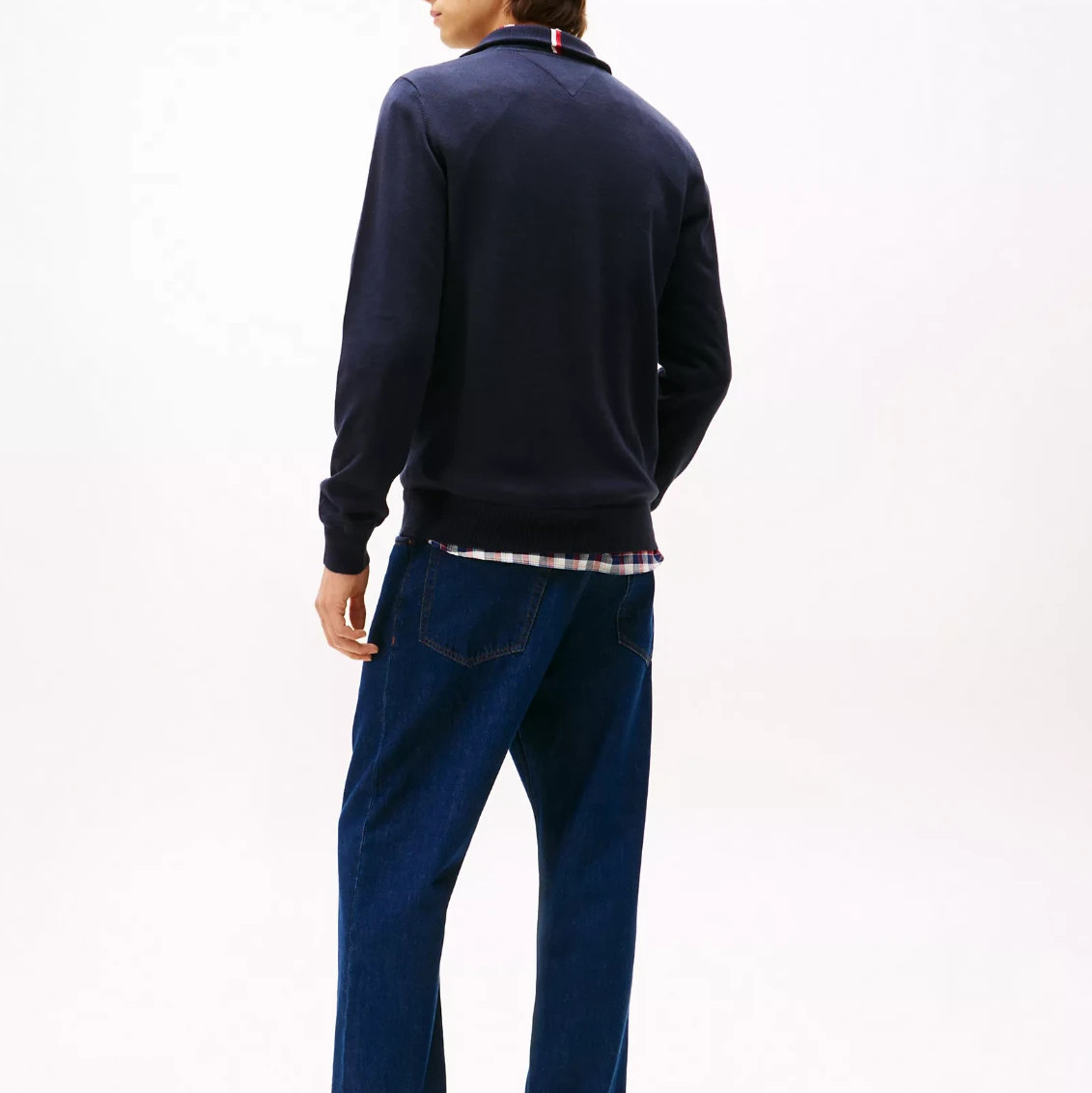 NWT Tommy Hilfiger Men's Regular Fit Essential Solid Classic Quarter-Zip Sweater image 4