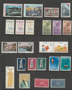 10 Different MNH EUROPA complete sets - 6 Diff. Countries - Lots of value!