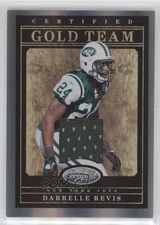 2011 Certified Gold Team Materials /100 Darrelle Revis #7 HOF
