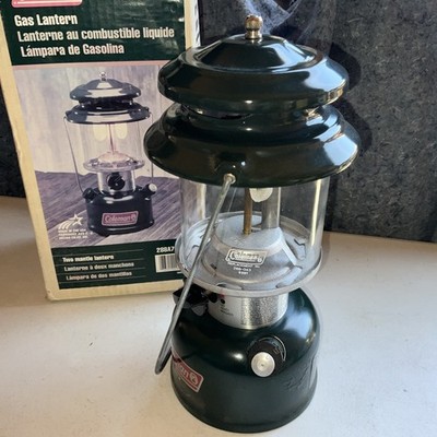 Vintage Coleman Green 2 Mantle Camping Lantern 288A700T W/Original