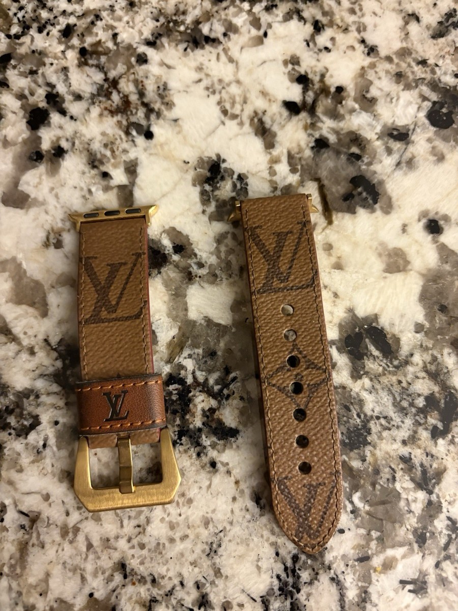 Gold Louis Vuitton Apple Watch Series Band Louis Vuitton Apple Watch SE 2nd  Generation Watch Band