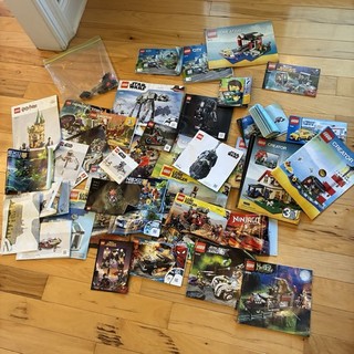 HUGE VTG LEGO LOT 50 INSTRUCTION MANUALS BROCHURES CATALOGS PAMPHLETS STAR WARS