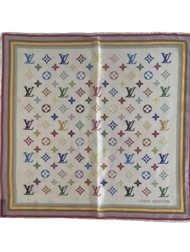 Louis Vuitton Scarf Monogram Multicolor Foulard Limited Edition Takashi Murakami - Picture 4 of 5