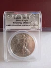 2016 ANACS - MS70 Silver Eagle First Day of Issue