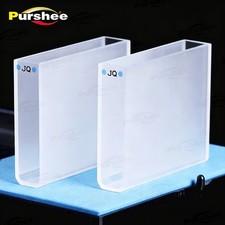 2pcs 50mm Path Length UV Quartz Cuvette Cell With Lid 2 clear windows For Lab