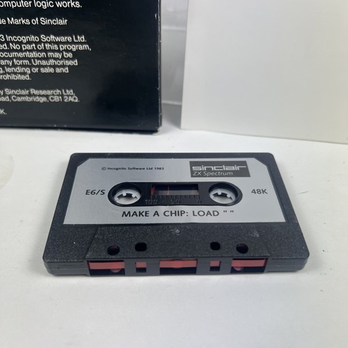 Retro Sinclair ZX Spectrum Make-A-Chip Computer Schaltungsdesign Vintage Kassette  - Bild 8 von 10