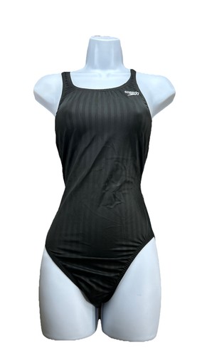 speedo one piece swimsuit 38 Black Womens Msrp 89.00 Competition