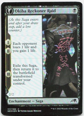 Okiba Reckoner Raid 117 Kamigawa: Neon Dynasty Magic: The Gathering Foil NM
