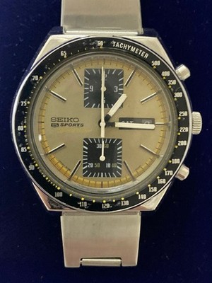 Authentic SEIKO Speed-Timer 6138-0030 Kakumaru Chronograph Working MINT JP