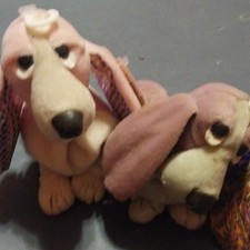 Basset Hound Dog Plush Toy Lot Assorted Colors Stuffed Animal Variety