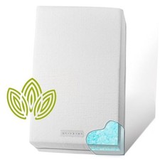 Organic Cotton Dual-Sided Crib Mattress  2-Stage Premium Memory Stone White