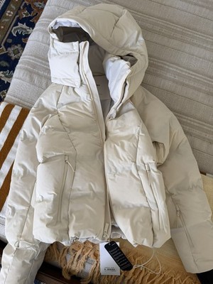 NEW W TAG - NWT Halfdays Georgie Ski Puffer, In Oatmilk, Size Large