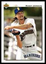 Randy Johnson 1992 Upper Deck #164 Mariners MLB READ FREE SHIPPING AutographDen