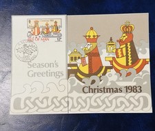 Isle Of Man FIRST DAY ISSUE Christmas Card 1983 ⭐