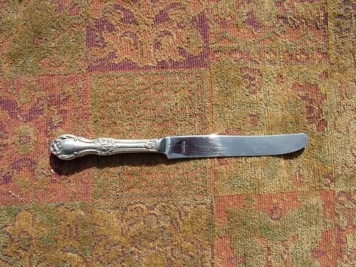VINTAGE 1948 INTERNATIONAL STERLING "WILD ROSE" PATTERN 9" DINNER KNIFE