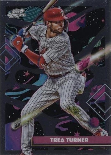 2025 Topps Chrome Cosmic Light Speed Trea Turner #LS-4 Phillies 