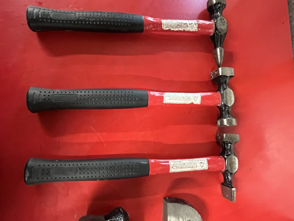 Lot of 5 Auto Body Dollies and Hammers Sheet Metal Dolly Tool - Image 2 of 4