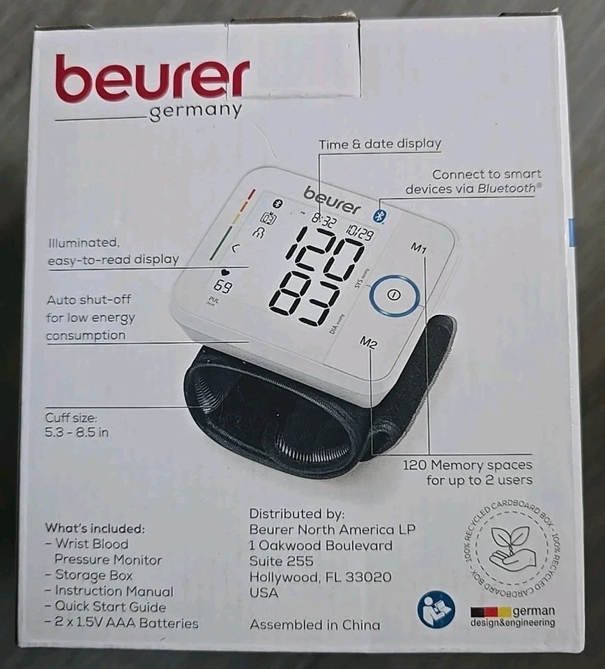 Beurer blood pressure monitor Wrist 800w - Изображение 2 из 4