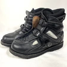 Icon Motorhead Stealth Boots Mens Size 9 Motorcycle Riding Street Racing Touring
