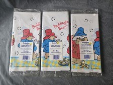 Vintage 1998 NOS Paddington Bear Plastic Table Covers Birthday Party Table Decor