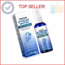 Piercing Aftercare Spray - Saline Solution for Ear, Nose, Belly Button, Cartilag