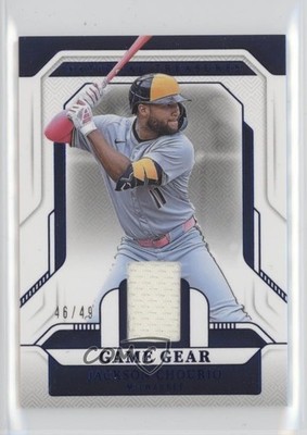 2025 Panini National Treasures Game Gear Swatches Blue 46/49 Jackson Chourio o7m