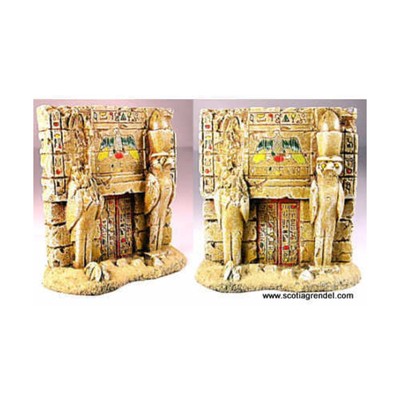 Scotia Grendel Historical Mini Resin 25mm Egyptian Falcon Gate Pack New