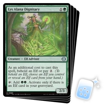 LYS ALANA DIGNITARY X4 Lorwyn Eclipsed ECL Magic MTG MINT CARD