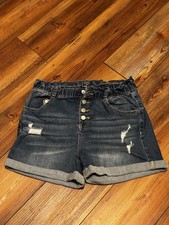 Hippie Girl Youth Girls Denim Jean Cut Off Regular Rise Shorts - Size 14