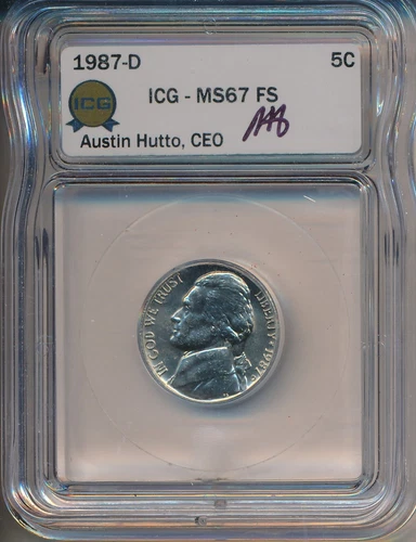 1987-D Jefferson Nickel — photo from the most recent tracked eBay sale