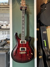 PRS SE Hollow body Standard In Red Fire Burst With Hard Case