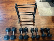 Dumbell Weight (159lb)- 2 pairs of 35/25/12/7lb + RACK - Pickup + LA/OC Delivery