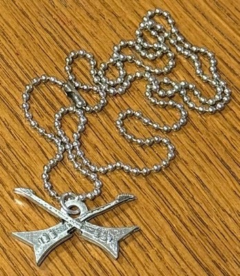 Dueling Electric Guitars ''Real'' Fine Pewter Lead Free with Necklace Made in USA