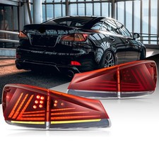 Tail Lights For 2006-2013 Lexus Is250 Is350 Isf Led Smoked Sequential Lamps Pair