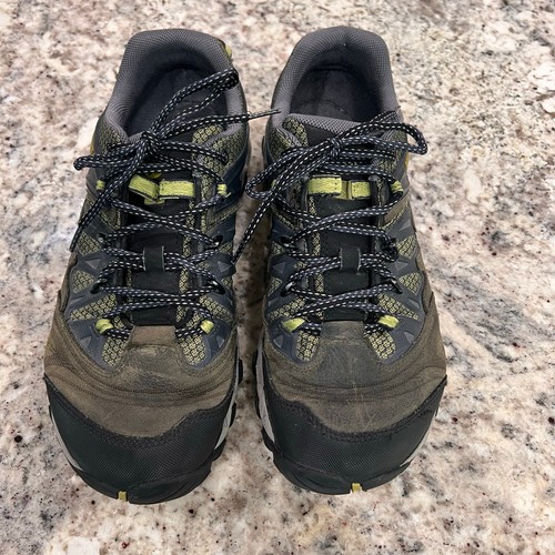 Merrell Hiking Shoe Mens 11 -Navy/Moss All Out Blaze Leather Suede J24309