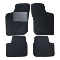 FußMatten Set Autoteppiche FüR Opel Corsa B 1993 2000, Schwarz