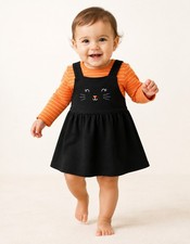 Carter's Baby Girls' 2 Piece Halloween Bodysuit  Cat Jumper Set 12 Months