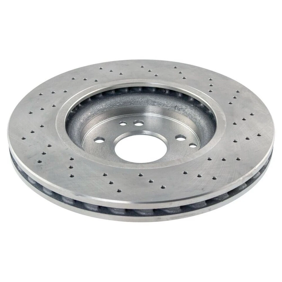 Par delantero del lado del conductor y del pasajero del rotor de freno TRQ para Mercedes C CLK SLK Foto 4 de 4