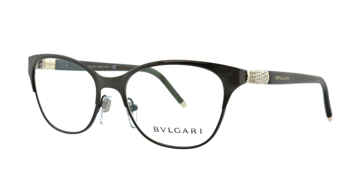New BVLGARI BV 2167-B 2000 51mm Brown Gold Eyeglasses Frames Italy