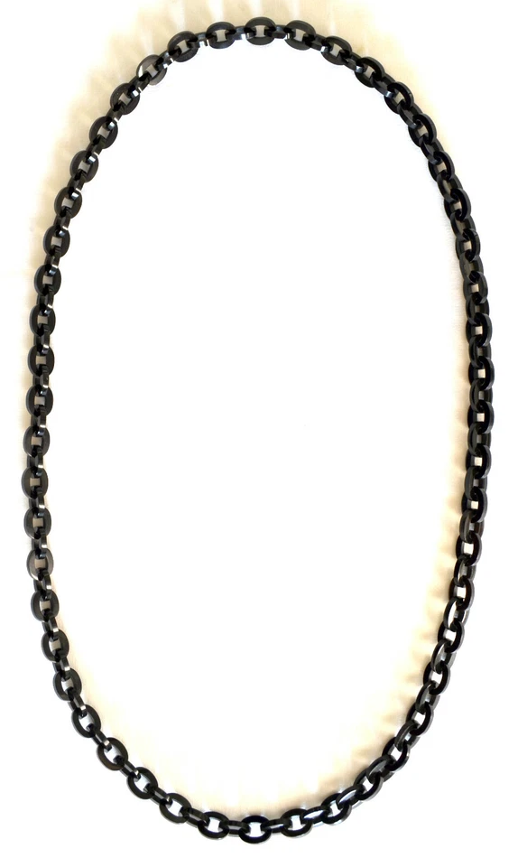 camilieri Horn Büffelhorn Halskette Kette natur schwarz Hornkette NEU - Bild 2 von 4