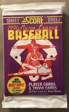 1991 Score “Series 2” Pack: Ruben Sierra Rangers (Top) Derek Lilliquist Padres B