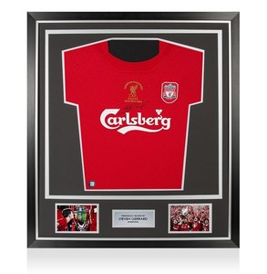 liverpool jersey framed