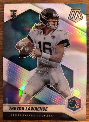 Trevor Lawrence 2021 Panini Mosaic Silver Variation SSP RC #301-V