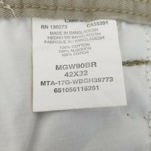 Wrangler Cargo Pockets Beige Denim Jeans Mens 42 x 32 New With Tags - Picture 7 of 7