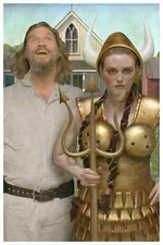 The Big Lebowski American Gothic Poster Giclee Print 24x36 Mondo