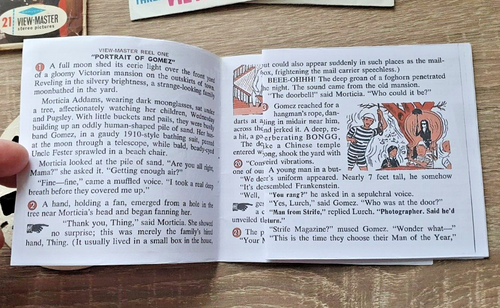 The Addams Family Viewmaster Reels 1965 Set B486 Rare D808 - Picture 5 of 9