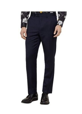 NWT Ted Baker London Men ARCINAT Debonair Plain Suit Pant Black Sz 34L $245 N103